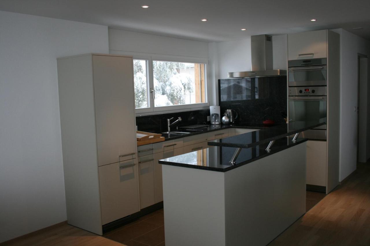 Ferienwohnung Haus Rufinis Klosters-Serneus Exterior foto